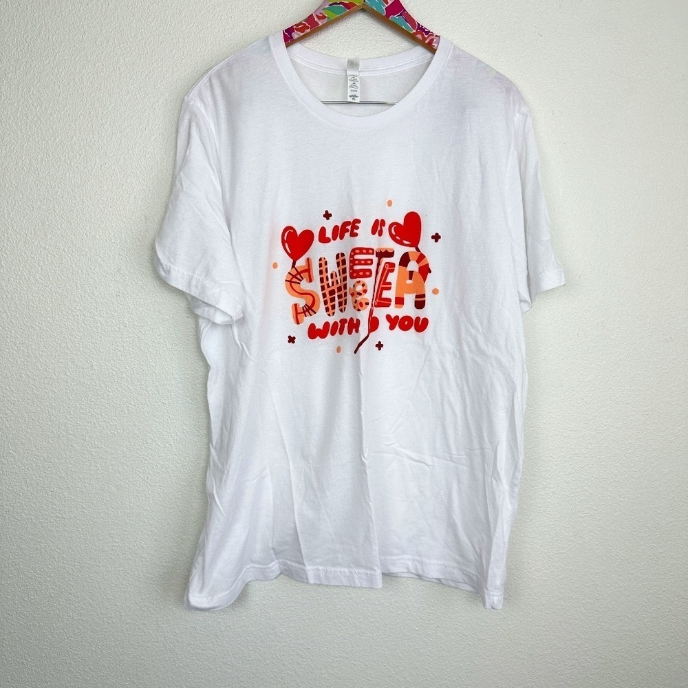 Mini and Mine Life is Sweeter with You adult tee size 2X // 2564
